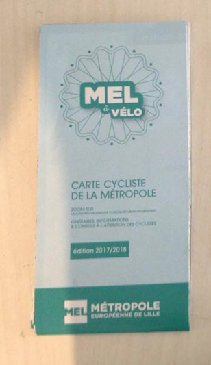 MEL à vélo : carte cycliste