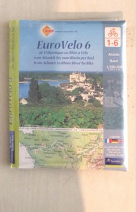 Cartes : de l'Atlantique au Rhin (Basel) à Vélo 
